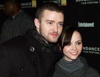 Christina Ricci and Justin Timberlake at the Sundance Film Festival premiere of "Black Snake Moan."  