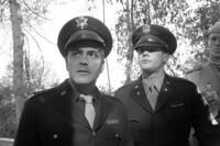 George Clooney as Jake Geismer and Dave Power as Lieutenant Schaeffer in "The Good German."
