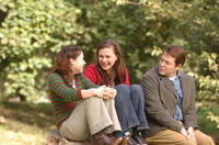 Sarah Steele as Becky, Anna Paquin as Lisa Cohen and Matthew Broderick as Andrew Van Tassel in "Margaret."