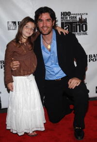 Actors Sophie Nyweide and Eduardo Verastegui at the pre-screening party of "Bella" during the New York Latino Film Festival.