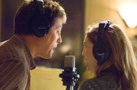 Alex Fletcher (Hugh Grant) and Sophie Fisher (Drew Barrymore) record a demo of their song in "Music and Lyrics."