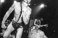Henry Rollins at a Black Flag live show in "American Hardcore."