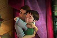  Rick (voiced by Freddie Prinze, Jr.) and Ella (voiced by Sarah Michelle Gellar) in "Happily N'Ever After."
