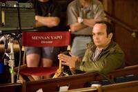 Director Mennan Yapo on the set of "Premonition."
