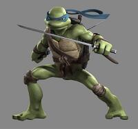Leonardo in "Teenage Mutant Ninja Turtles."