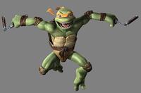 Michelangelo in "Teenage Mutant Ninja Turtles."