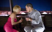 Ellen Barkin as Abigail Sponder and Matt Damon as Linus Caldwell in "Ocean's Thirteen."