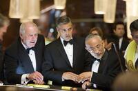 Jerry Weintraub as Denny Shields and George Clooney as Danny Ocean in "Ocean's Thirteen."