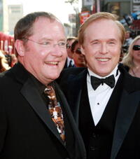 Pixar's John Lasseter and director Brad Bird at the L.A. premiere of "Ratatouille."