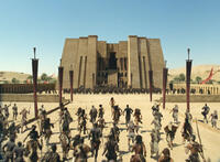 A scene from "10,000 B.C."