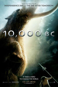 Poster art for "10,000 B.C."