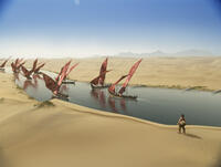 A scene from "10,000 B.C."