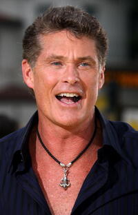 David Hasselhoff at the L.A. premiere of "The Simpsons Movie."