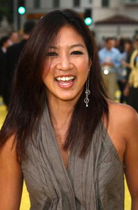 Michelle Kwan at the L.A. premiere of "The Simpsons Movie."