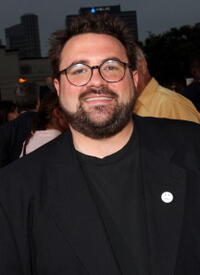Kevin Smith at the L.A. premiere of "The Simpsons Movie."