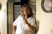 Director Paul Greengrass on the set of "The Bourne Ultimatum."