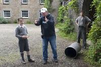 Alex Etel, director Jay Russell and Ben Chaplin on the set of "The Water Horse: Legend of the Deep."