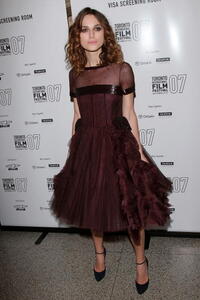 "Atonement" star Keira Knightley at the premiere during the Toronto International Film Festival 2007.