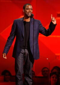 "I Think I Love My Wife" star Chris Rock at the 49th Annual Grammy Awards in L.A.