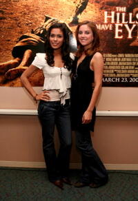 Actress Daniella Alonso and actress Jessica Stroup at N.Y. Comic Con to promote "The Hills Have Eyes 2."