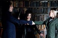 Alan Rickman as Severus Snape, Helena Bonham Carter as Bellatrix Lestrange and Helen Mccrory as Narcissa Malfoy in "Harry Potter and the Half-Blood Prince."