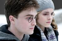 Daniel Radcliffe as Harry Potter and Emma Watson as Hermione Granger in "Harry Potter and the Half-Blood Prince."