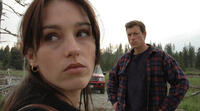 Cheryl (Amy Jo Johnson) and Eben (Thomas Hildreth) must make a decision in "Islander."