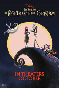 Poster art for "Tim Burton's The Nightmare Before Christmas."
