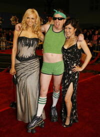 Actors Irina Voronina, Nick Swardson and Cathy Shim at the L.A. premiere of "Reno 911!: Miami."
