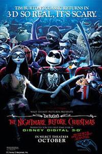 Poster art for "The Nightmare Before Christmas."