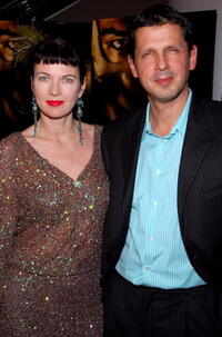 Director Peter Webber, right, and wife Pip Webber at the N.Y. premiere of "Hannibal Rising."