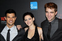 Taylor Lautner, Kristen Stewart, and Robert Pattinson
