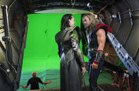 On Set with The Avengers