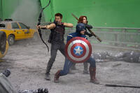 On Set with The Avengers