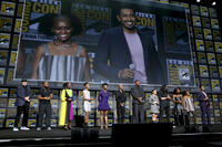 
	Kevin Feige, Ryan Coogler, Lupita Nyong'o, Letitia Wright, Danai Gurira, Florence Kasumba, Winston Duke, Mabel Cadena, Alex Livinalli, Michaela Coel, Dominique Thorne and Tenoch Huerta
