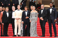 
	Lewis Pullman, Greg Tarzan Davis, Jerry Bruckhemier, Christopher McQuarrie, Miles Teller, Tom Cruise, Glen Powell, Jennifer Connelly, Jon Hamm and Jay Ellis
