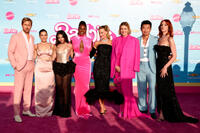 
	Ryan Gosling, America Ferrera, Ariana Greenblatt, Issa Rae, Margot Robbie, Greta Gerwig, Simu Liu and Hari Nef
