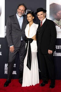 
	Luca Guadagnino, Taylor Russell and Mark Rylance

