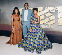 
	Iyana Halley, Idris Elba and Leah Jeffries
