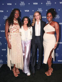 
	Nia DaCosta, Iman Vellani, Brie Larson and Teyonah Parris

