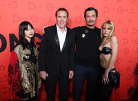 
	Riko Cage, Nicolas Cage, Oz Perkins and Maika Monroe
