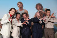 
	Stanley Simons, Zac Efron, Jeremy Allen White, Sean Durkin and Harris Dickinson
