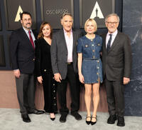 
	Tony Kushner, Kristie Macosko Krieger, Judd Hirsch, Michelle Williams and Steven Spielberg&nbsp;
