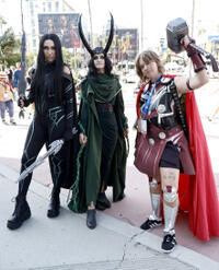 
	Hela, Loki and Thor
