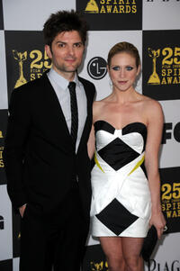 Adam Scott and Brittany Snow 