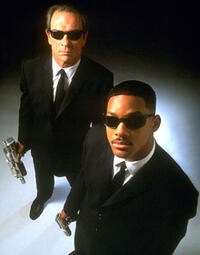 Tommy Lee Jones and Will Smith in "Men in Black"