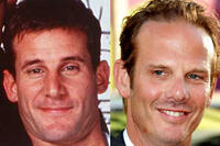 Andrew Lauer and Peter Berg in "Never on Tuesday"