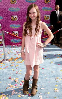 Madeline Carroll at the premiere of "The Cheetah Girls One World."
