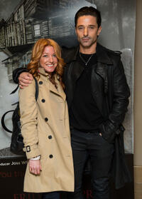 Michelle Butterly and Jake Canuso at the London premiere of "The Cabin In The Woods."