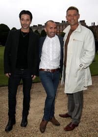 Jake Canuso, Louie Spence and John Partridge at the opening night of Hampton Court Palace Festival 2012.